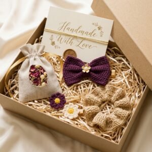 Festive Sweet-Surprise Crochet Hair Gift Kit
